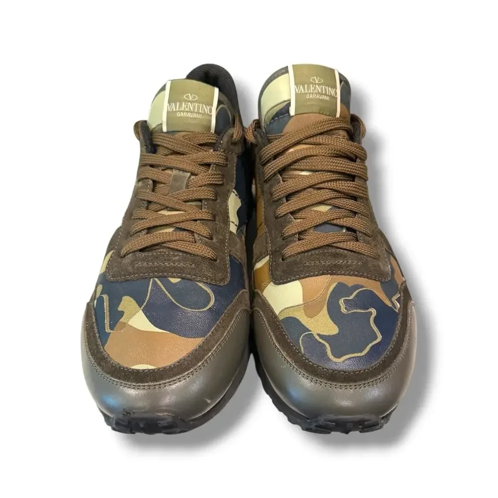 Valentino Garavani Rockrunner Sneakers ‘Olive Camo’ | Size 44(11US)